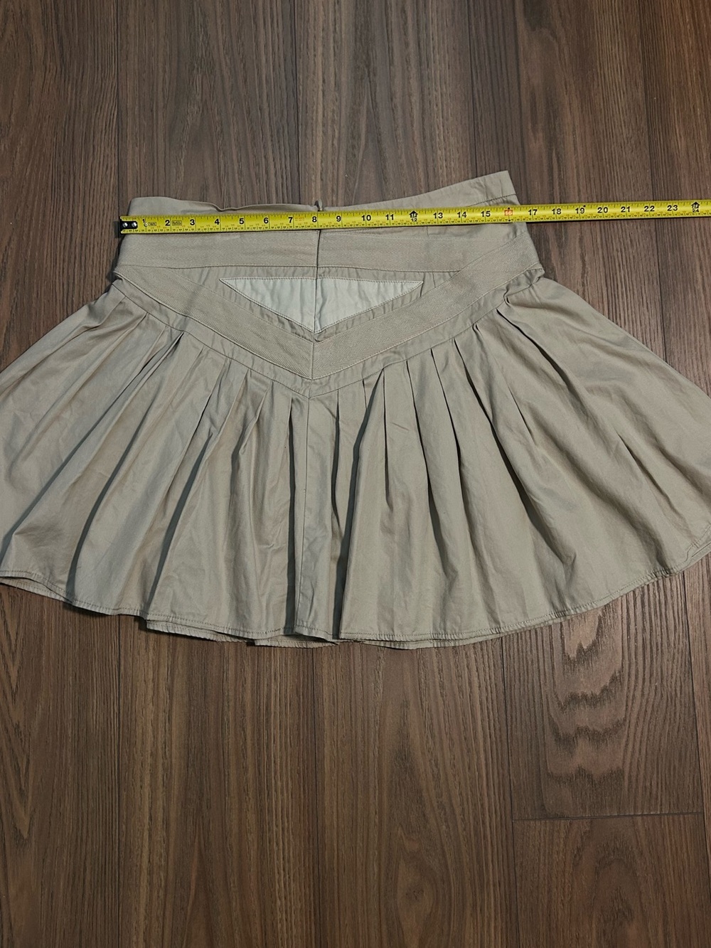 Target Khaki Pleated Mini Skirt